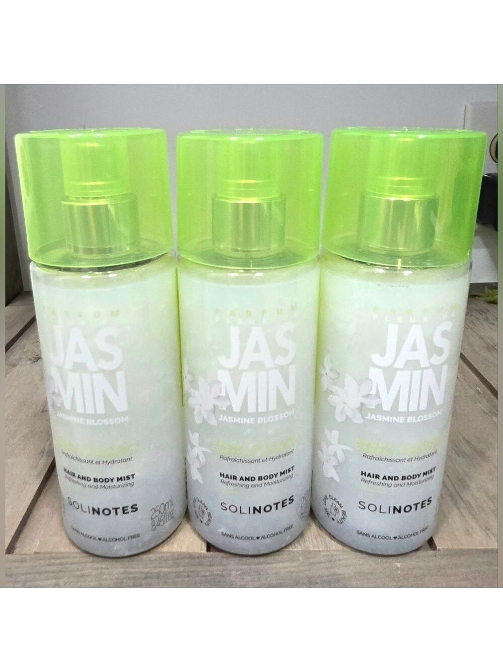 Solinotes Jasmine Blossom Hair & Body Mist - Bundle Of 3